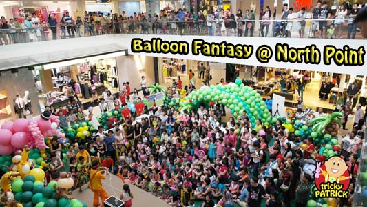 magician singapore performing magic show at north point balloon fantasy
