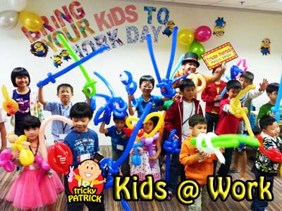 magician singapore for corporate bring your kids to work day kids @ work