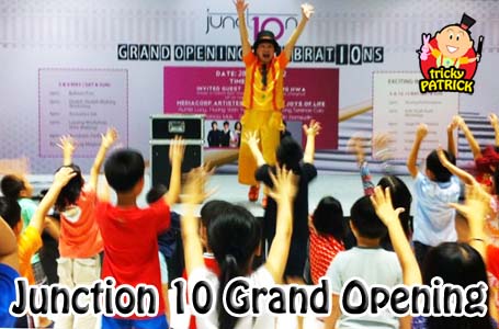 magician singapore children magic show at junction 10 grand opening celebration 
