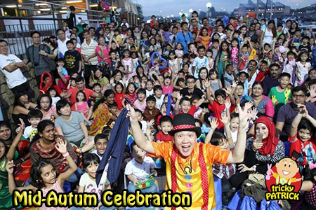 children magic show for pcf rc cc mid autumn celebration at punggol marina